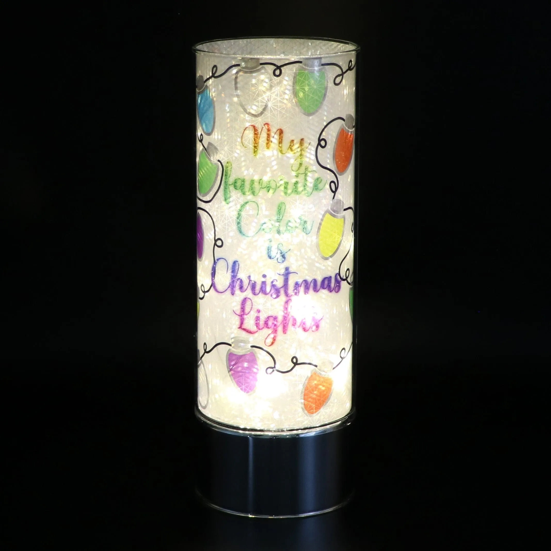 Christmas Lights Insert and Sparkle Glass® Accent Light