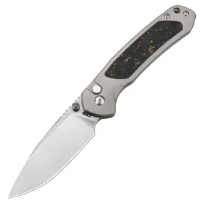 CJRB Pyrite J1925T-GCF CPM S90v Blade Titanium Handle Folding Knives(Limited Edition)