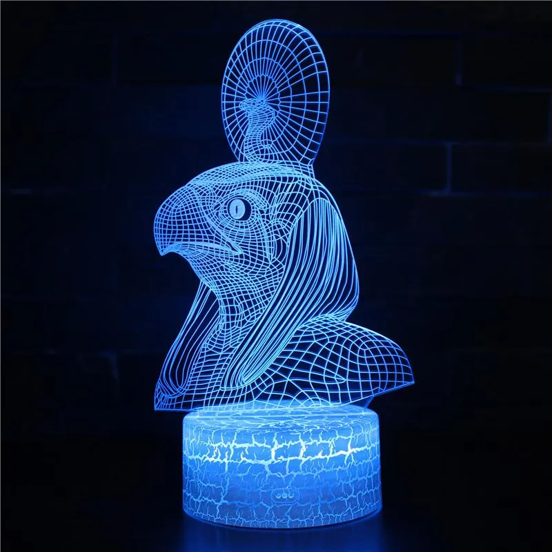 Colorful Pyramid 3D Lamp LED Acrylic Stereoscopic Light Gradient Colorful Nightlight 3d Lamp Table Lamp Usb Led Night Lamp