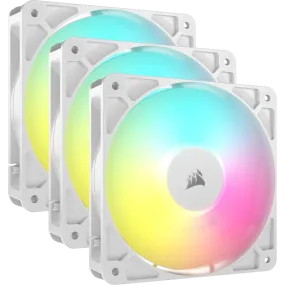 Corsair RS120 ARGB White 120mm PWM PC Case Fan Triple Fan Pack (3件裝) (CO-9050185-WW)