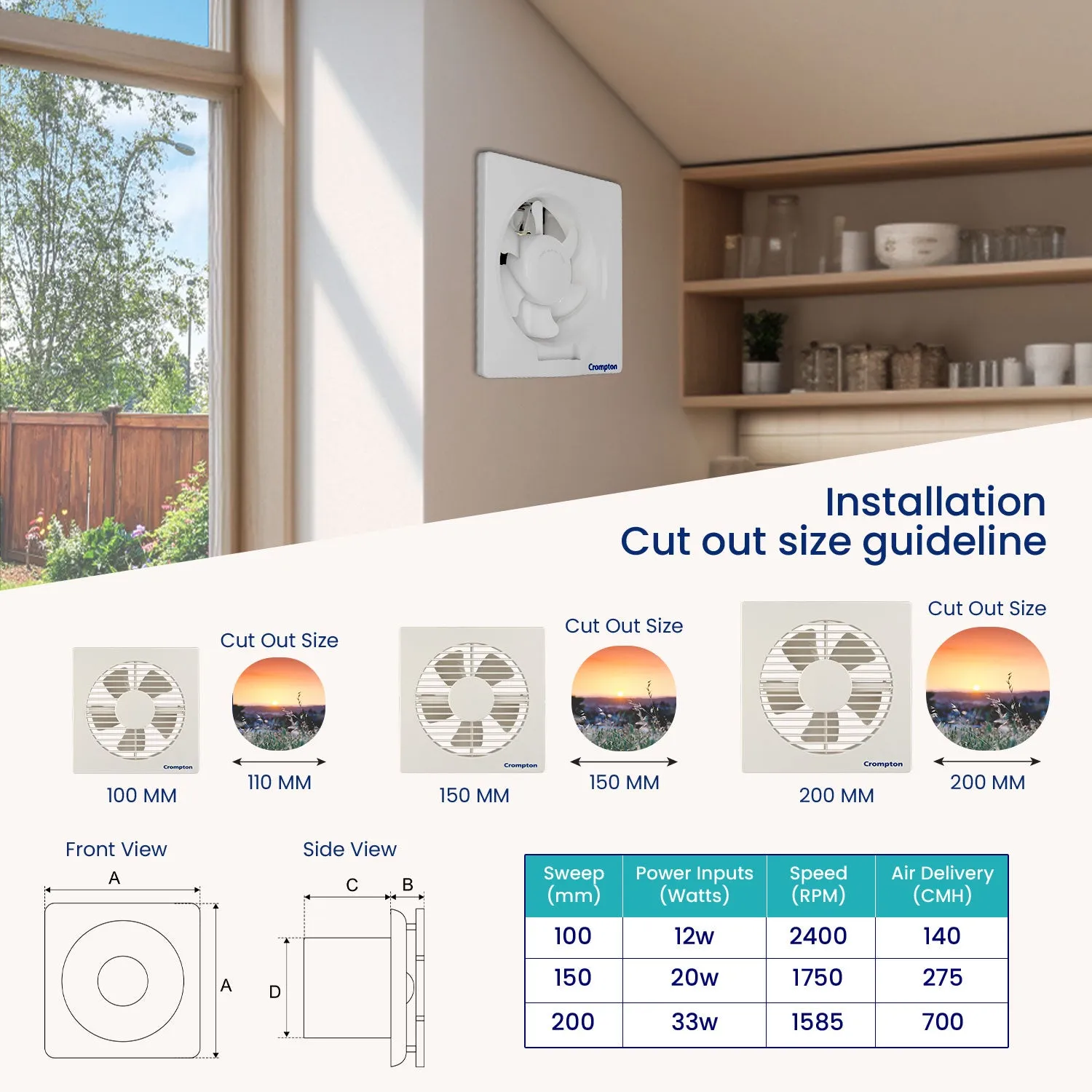 Crompton Brisk Air Plus Exhaust Fan