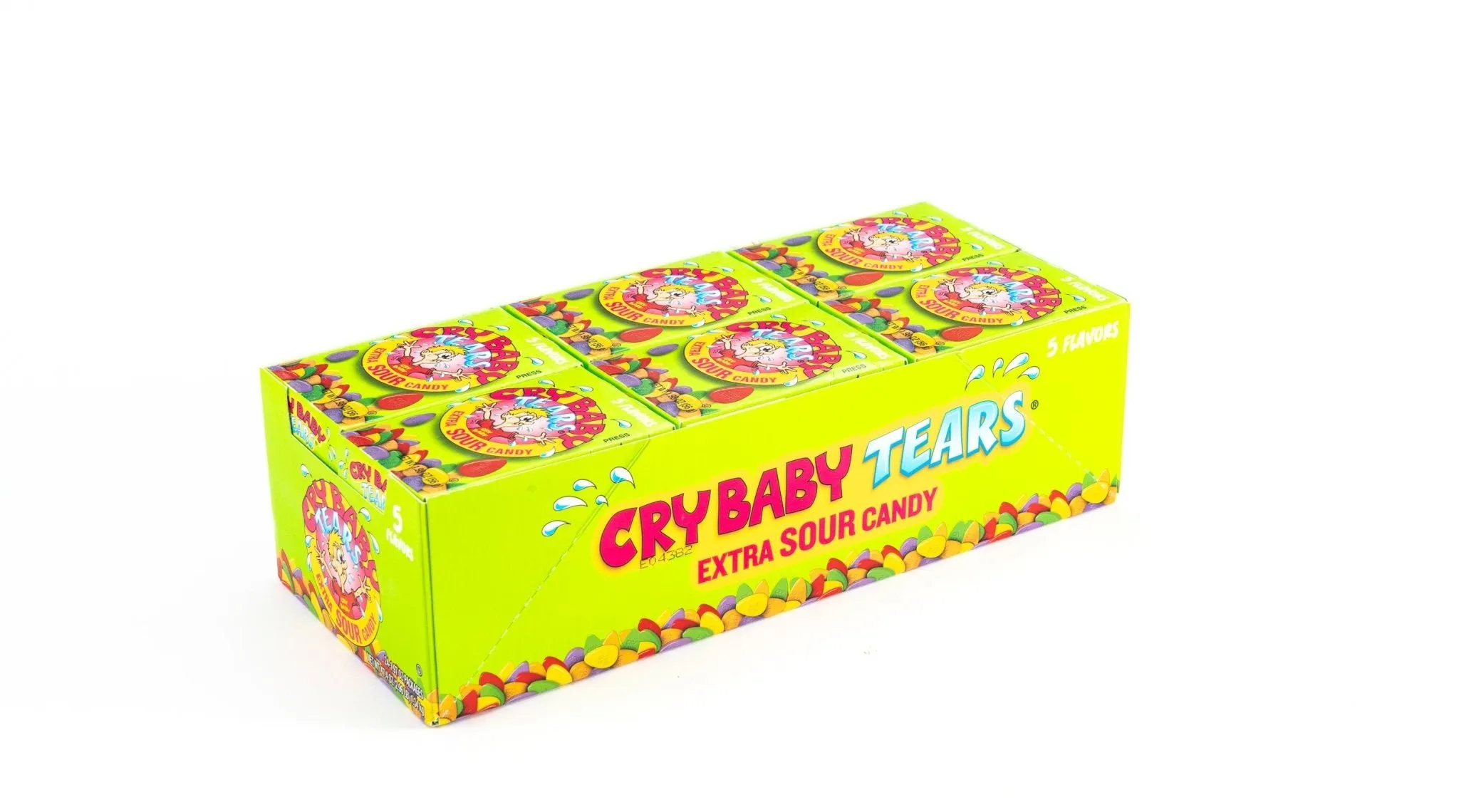 Cry Baby Tears Extra Sour Assorted Flavors Candy Bulk Box (1.97 oz, 24 ct.)