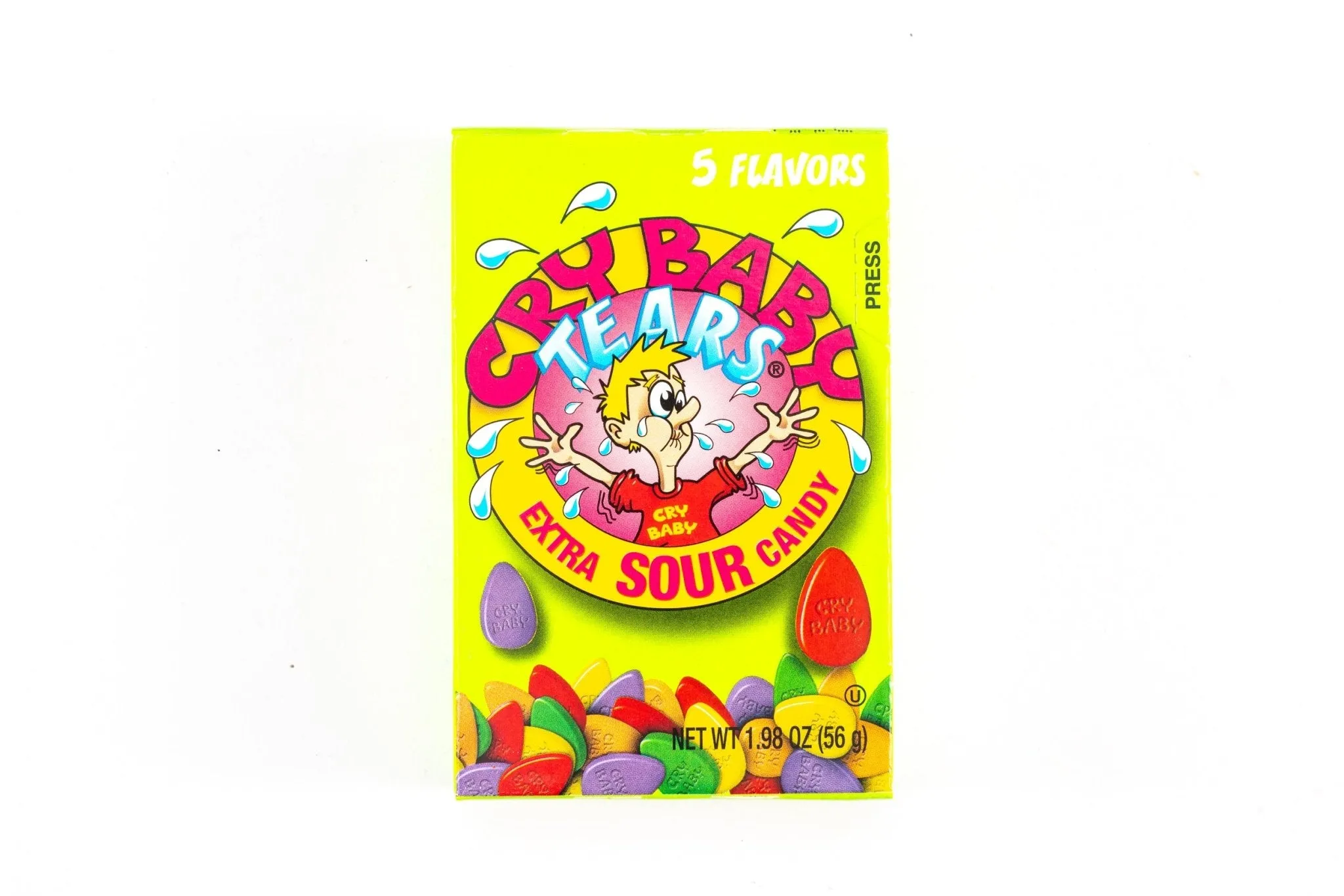 Cry Baby Tears Extra Sour Assorted Flavors Candy Bulk Box (1.97 oz, 24 ct.)