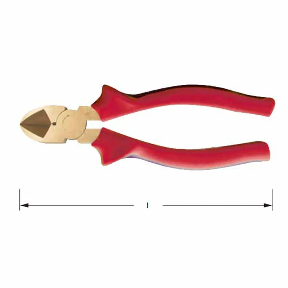 CS Unitec Ex601-8B Copper Beryllium Non-Sparking, Non-Magnetic, Corrosion Resistant Diagonal Cutting Pliers 8" (200 mm)