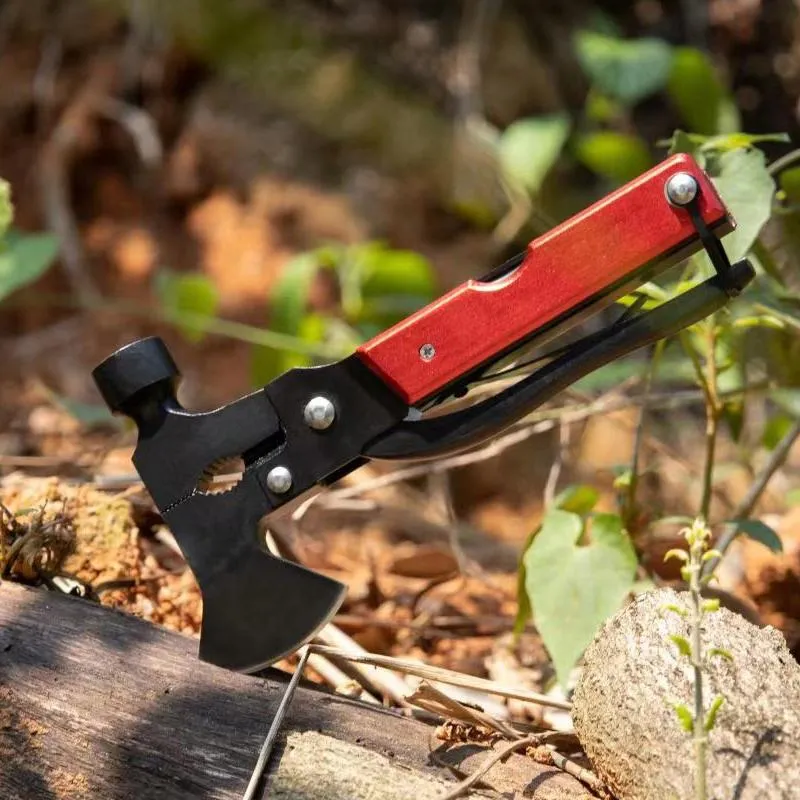 Customized Portable Tactical Outdoor Camping Hunting Multifunction Axe Hammer Pliers Survival Multitool