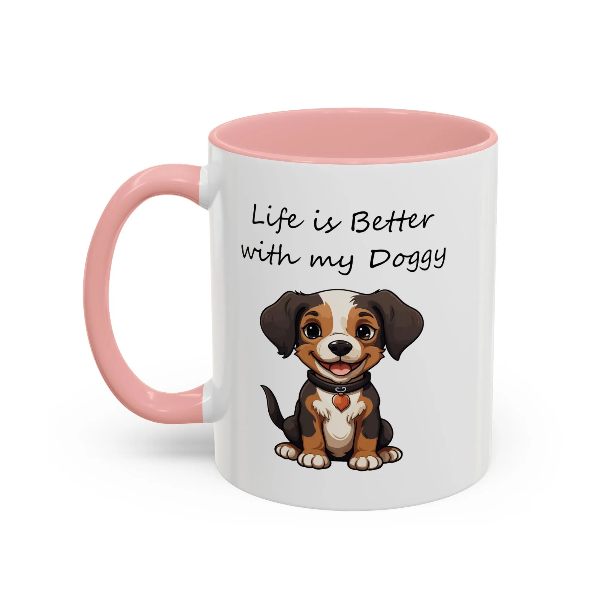 Cute Beagle Puppy Lover Coffee Mug 11oz – Custom Multi-Color Dog Lover Gift, Personalized Beagle Mug