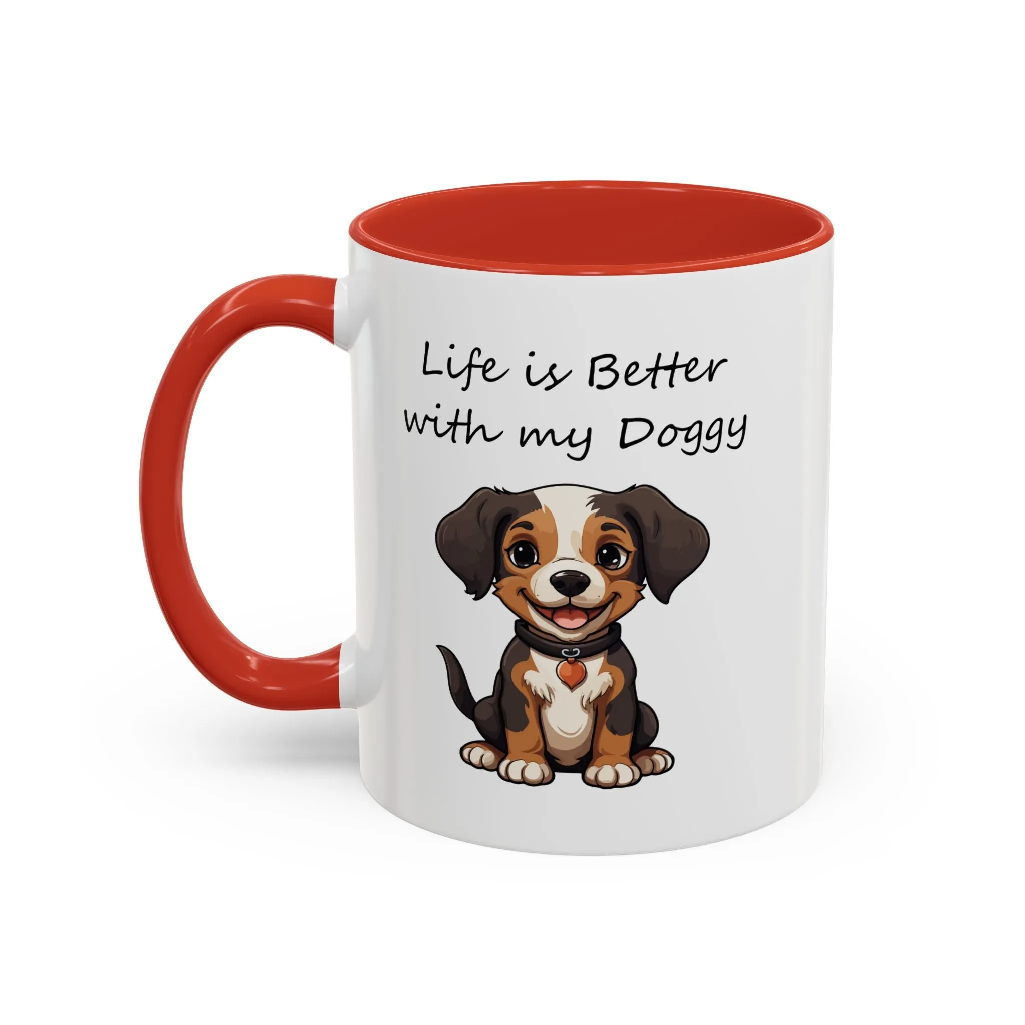 Cute Beagle Puppy Lover Coffee Mug 11oz – Custom Multi-Color Dog Lover Gift, Personalized Beagle Mug