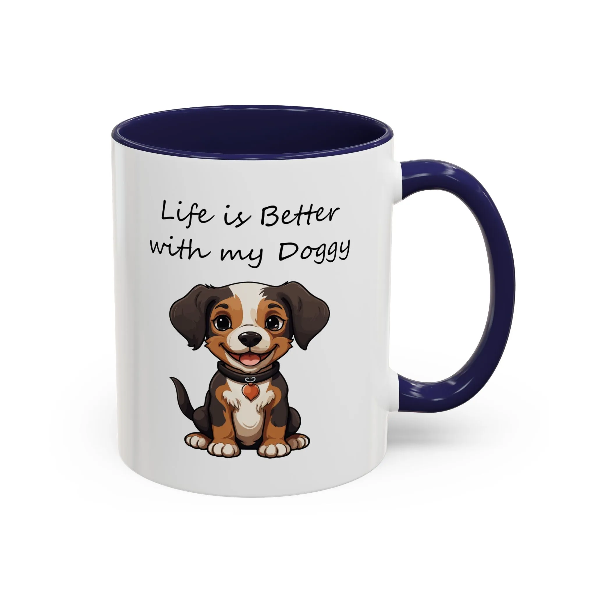 Cute Beagle Puppy Lover Coffee Mug 11oz – Custom Multi-Color Dog Lover Gift, Personalized Beagle Mug