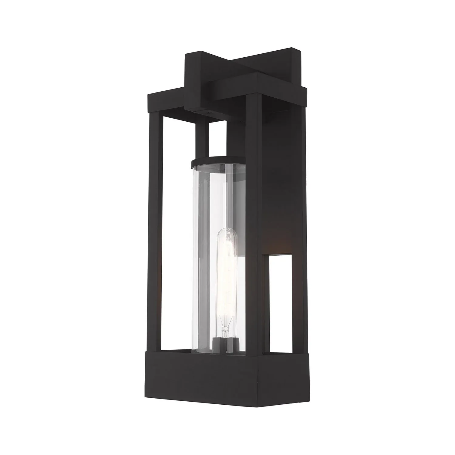 Delancey 1 Light Wall Lantern in Black