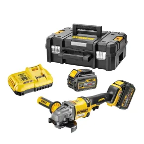 DeWalt DCG414 54V 6.0Ah XR Li-Ion Cordless Brushless 125mm Angle Grinder Kit (1,700 Wattage)