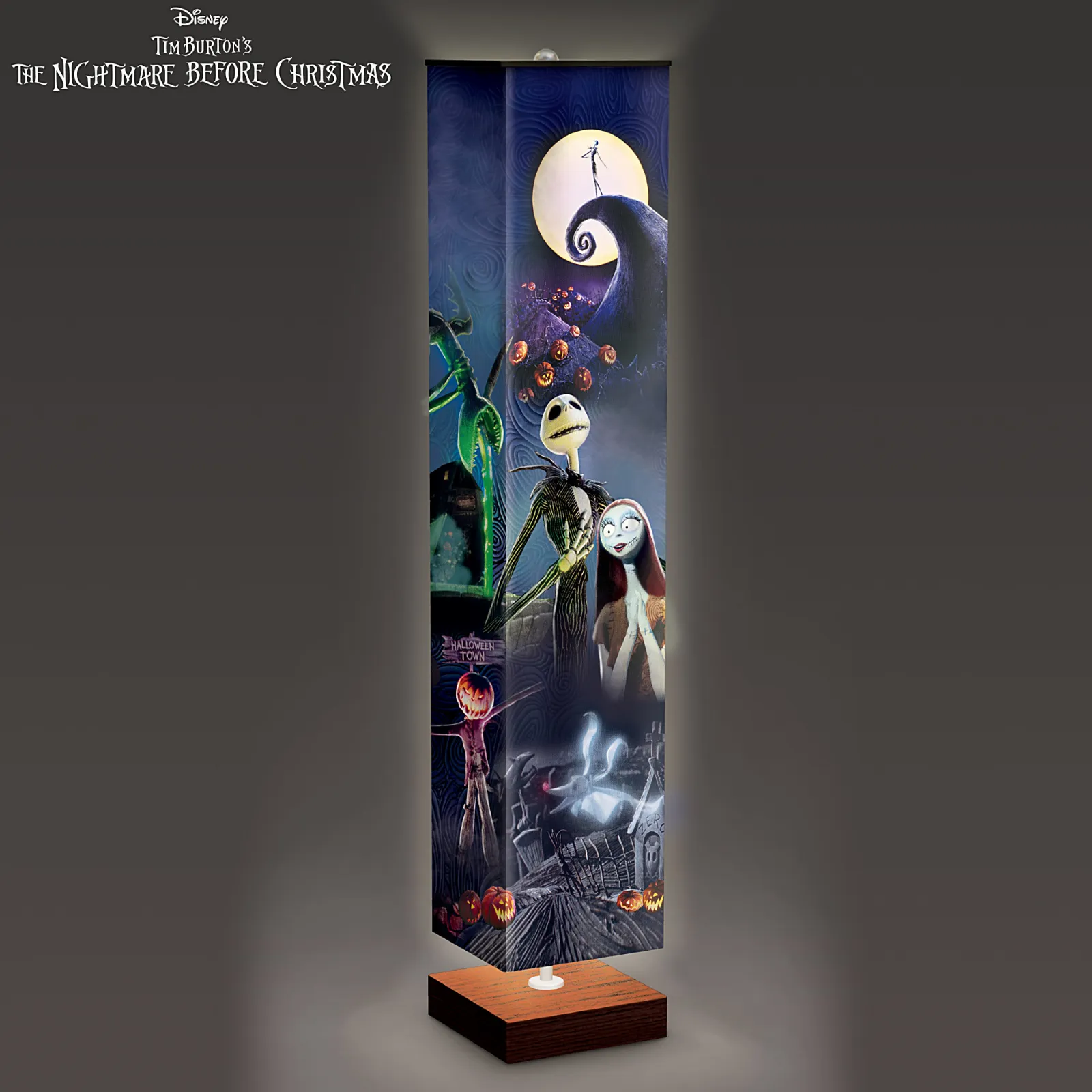 Disney Tim Burton The Nightmare Before Christmas Halloween Town Floor Lamp