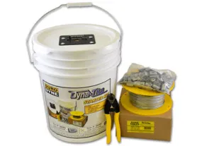 Dyna-Tite CL12WC3SK (Rize KL100SK) 3/32 Inch Galvanized Wire Rope Starter Kit With Counter