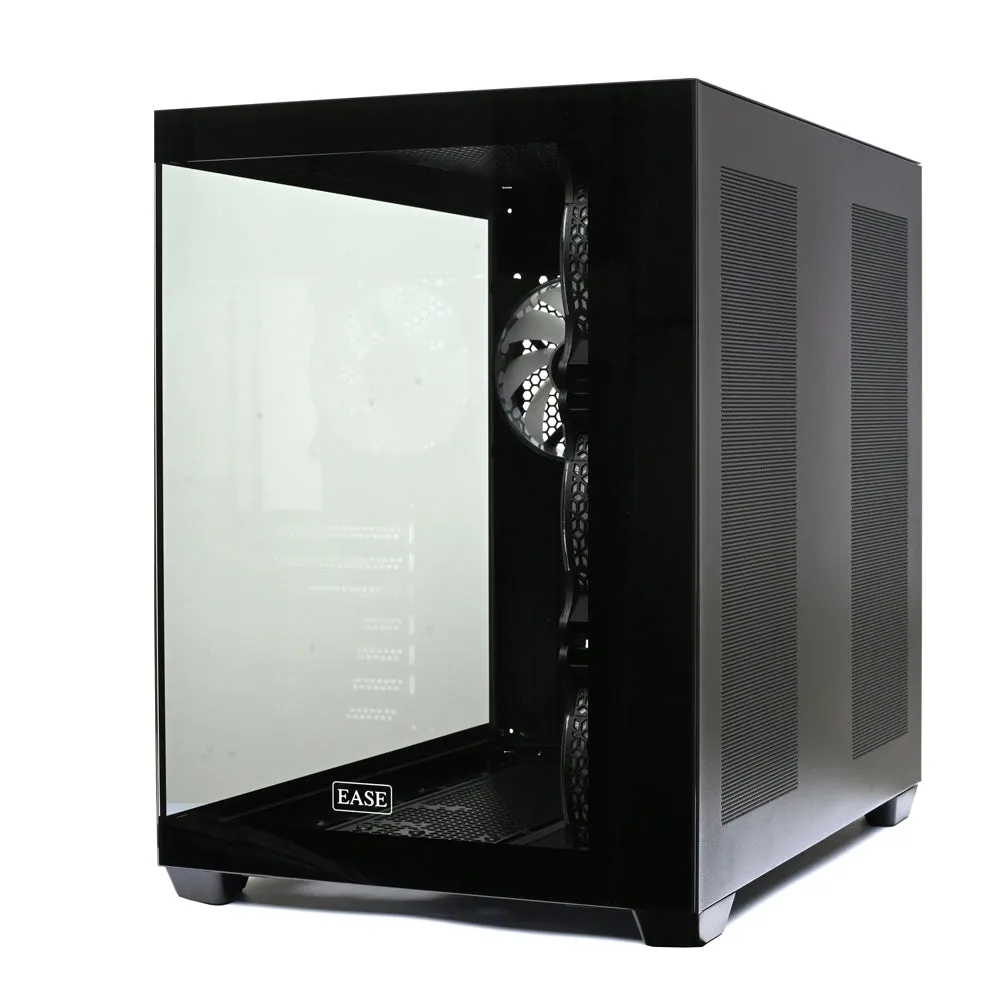 EASE Casing EC124B Tempered Glass Gaming Black 4 RGB Fans