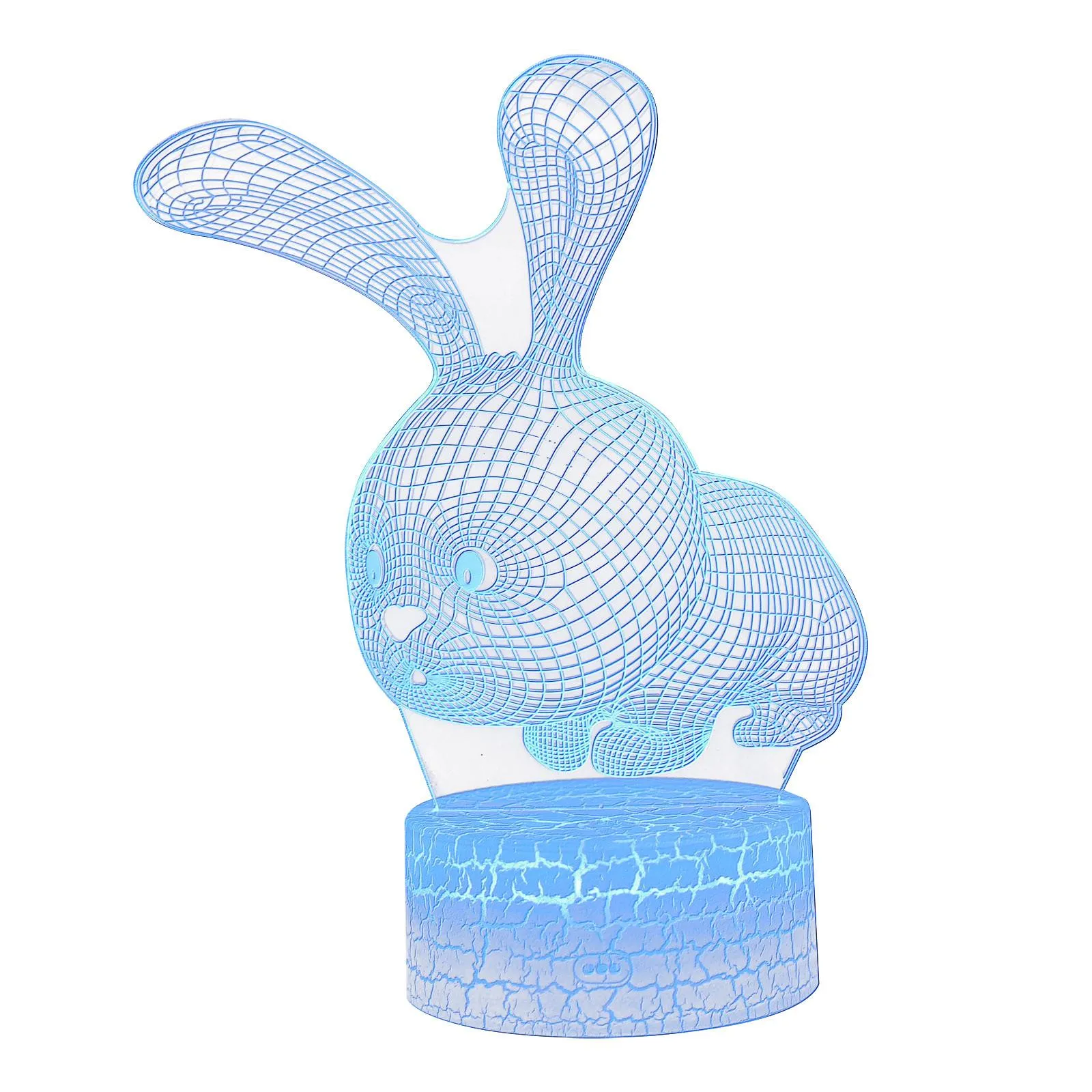 Easter 3D Night Light Rabbit Night Light Colorful LED Night Light USB Light Gift