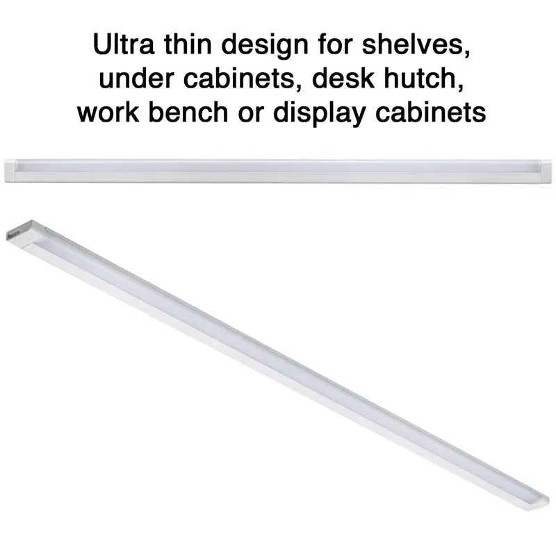 ETI 40 in. L White Plug-In LED Under Cabinet Light Strip 1050 lm