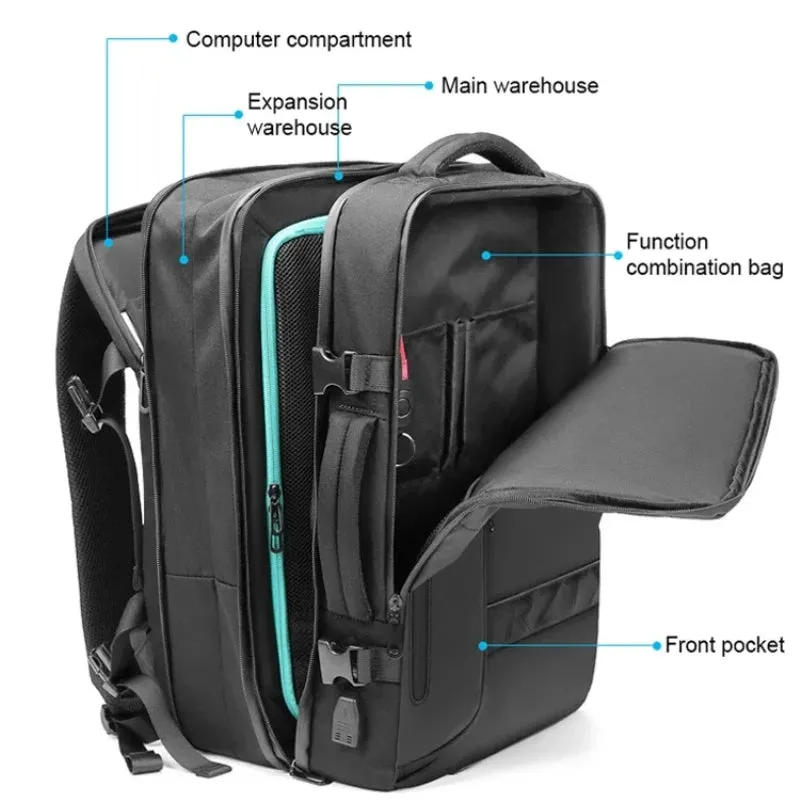 Expandable Waterproof Vacuum Compression Travel Backpack