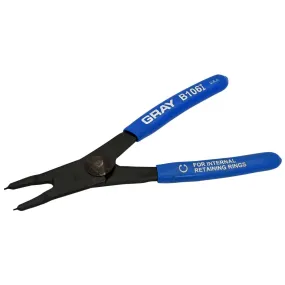 Fixed Tip Industrial Snap Ring Pliers (Internal Type) with Vinyl Grips