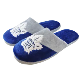 FOCO Men's NHL Toronto Maple Leafs Big Logo Slippers