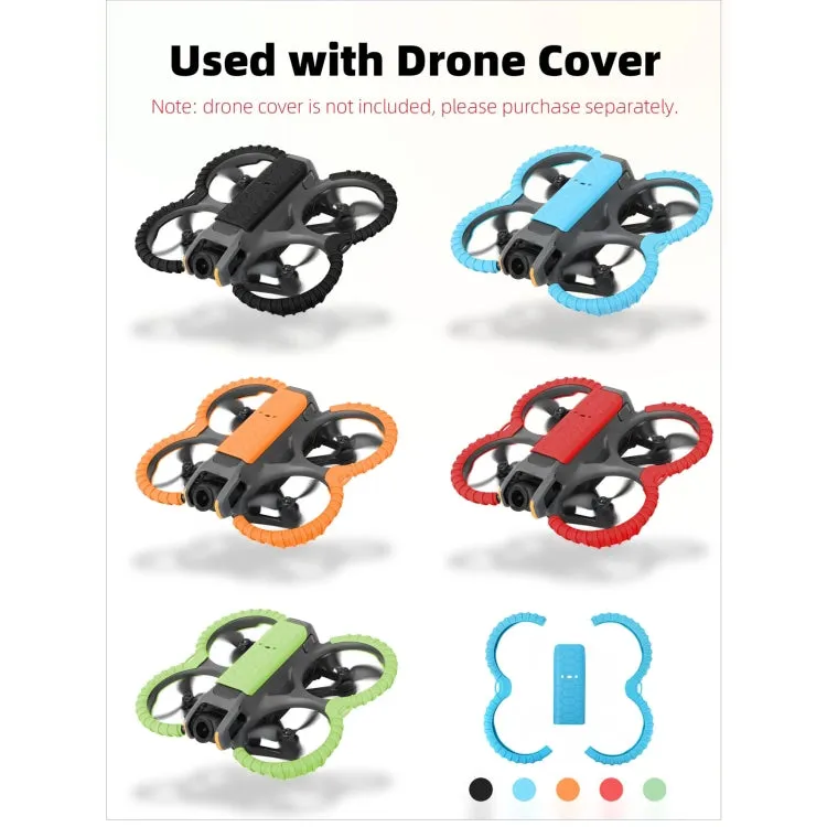 For DJI Avata 2 Sunnylife Drone Anti-Collision Protective Cover Combo Case Kit(Blue)