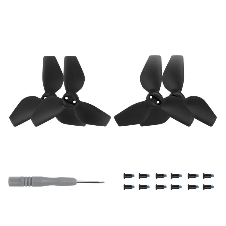 For DJI Neo Sunnylife 2016S Drone Color 3-Blade Propeller, Quantity:2 pairs(Black)