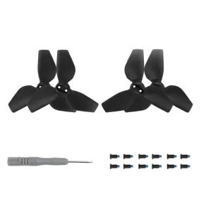 For DJI Neo Sunnylife 2016S Drone Color 3-Blade Propeller, Quantity:2 pairs(Black)