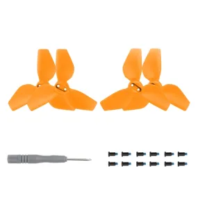 For DJI Neo Sunnylife 2016S Drone Color 3-Blade Propeller, Quantity:2 pairs(Orange)