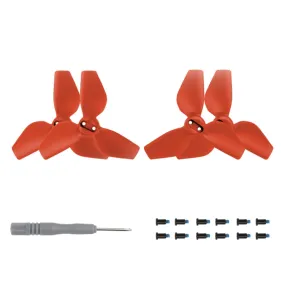 For DJI Neo Sunnylife 2016S Drone Color 3-Blade Propeller, Quantity:2 pairs(Red)