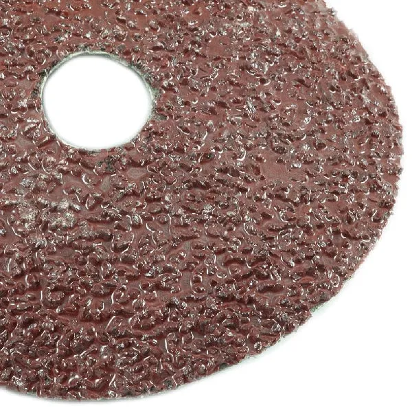 Forney 71659 Sanding Disc, 5 in Dia, 7/8 in Arbor, 16 Grit, Aluminum Oxide Abrasive, Fiber Backing