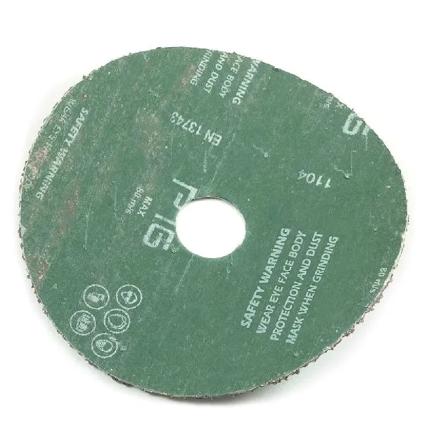 Forney 71659 Sanding Disc, 5 in Dia, 7/8 in Arbor, 16 Grit, Aluminum Oxide Abrasive, Fiber Backing