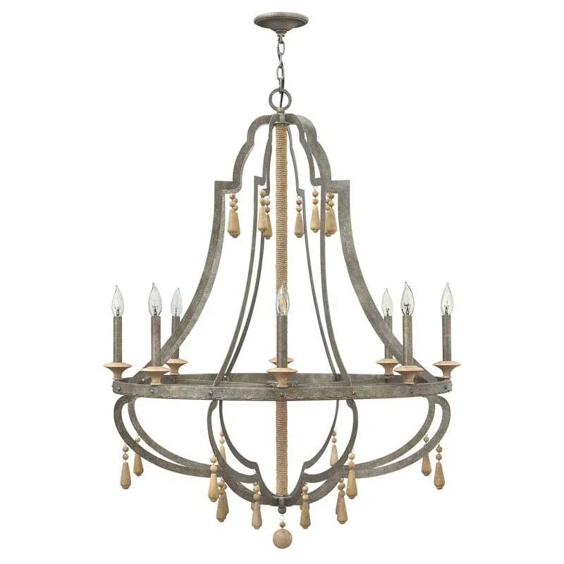 Fredrick Ramond FR42288DIR Chandelier Cordoba Distressed Iron Pendant Lights