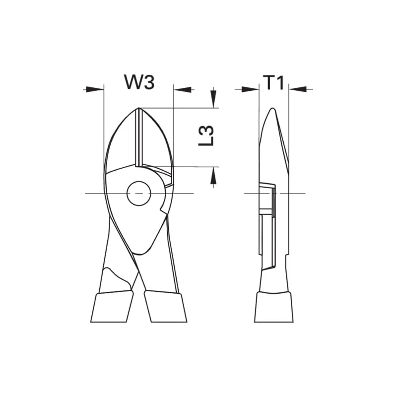 Gedore 6742570 VDE Power Side Cutter With VDE Dipped Insulation 200 mm