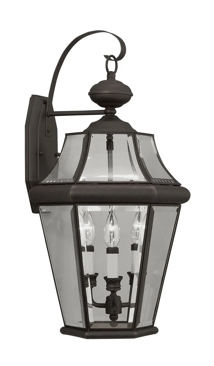 Georgetown 3-Light Outdoor Wall Lantern