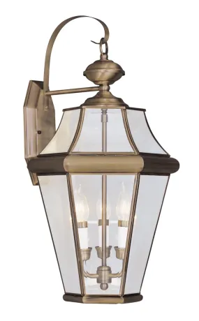 Georgetown 3-Light Outdoor Wall Lantern