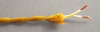 Gold Twisted cloth wire- Per ft. - 20 AWG