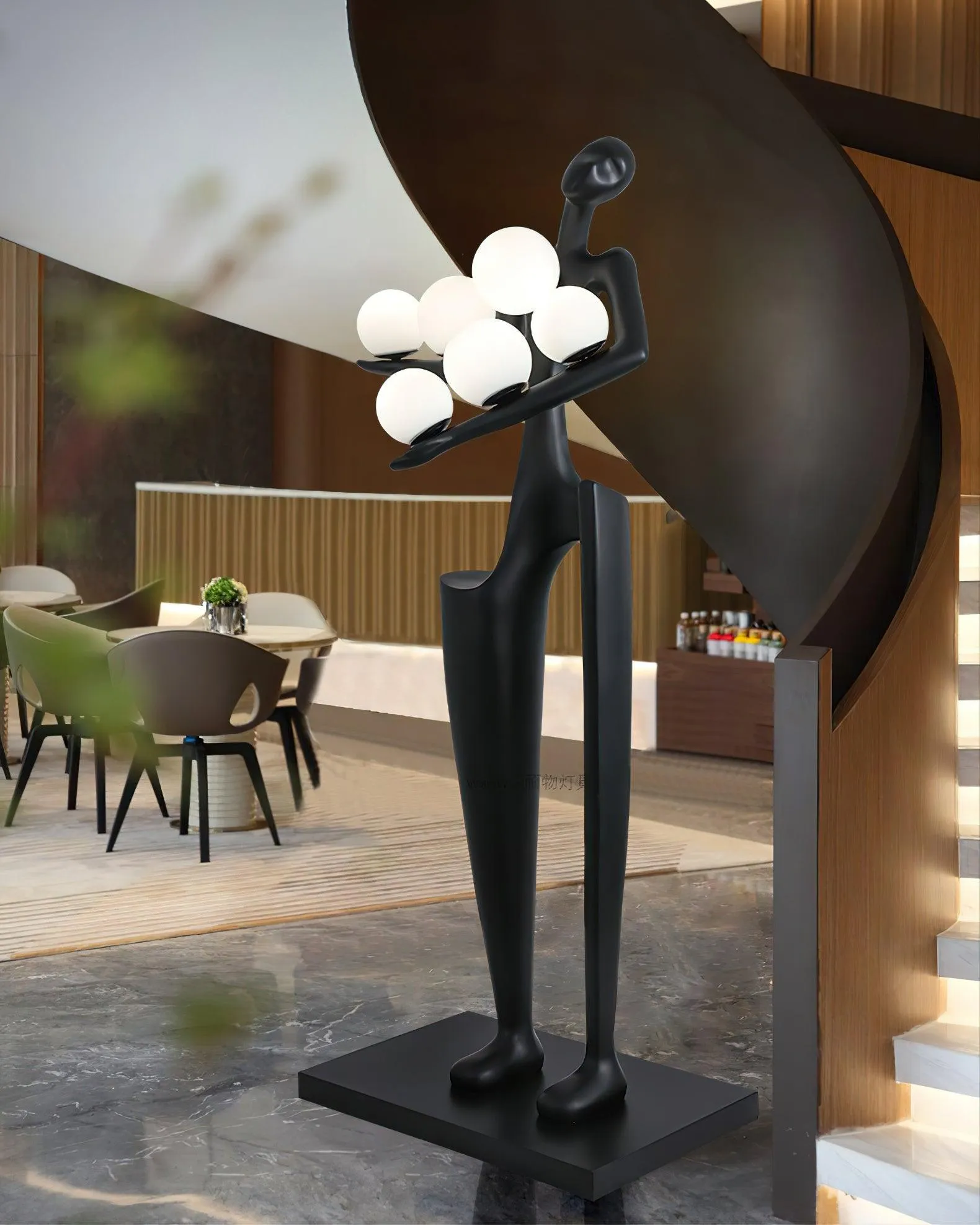 Greeter Sculpture Floor Lamp