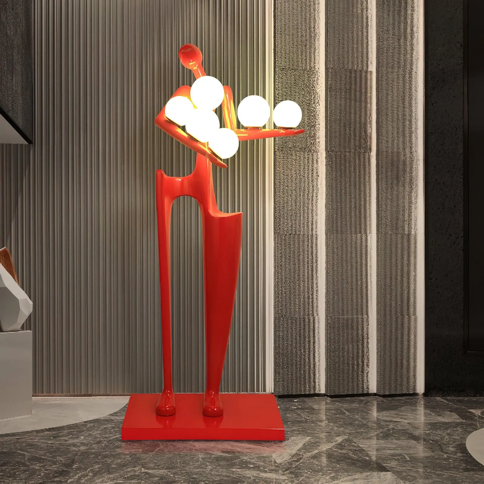 Greeter Sculpture Floor Lamp