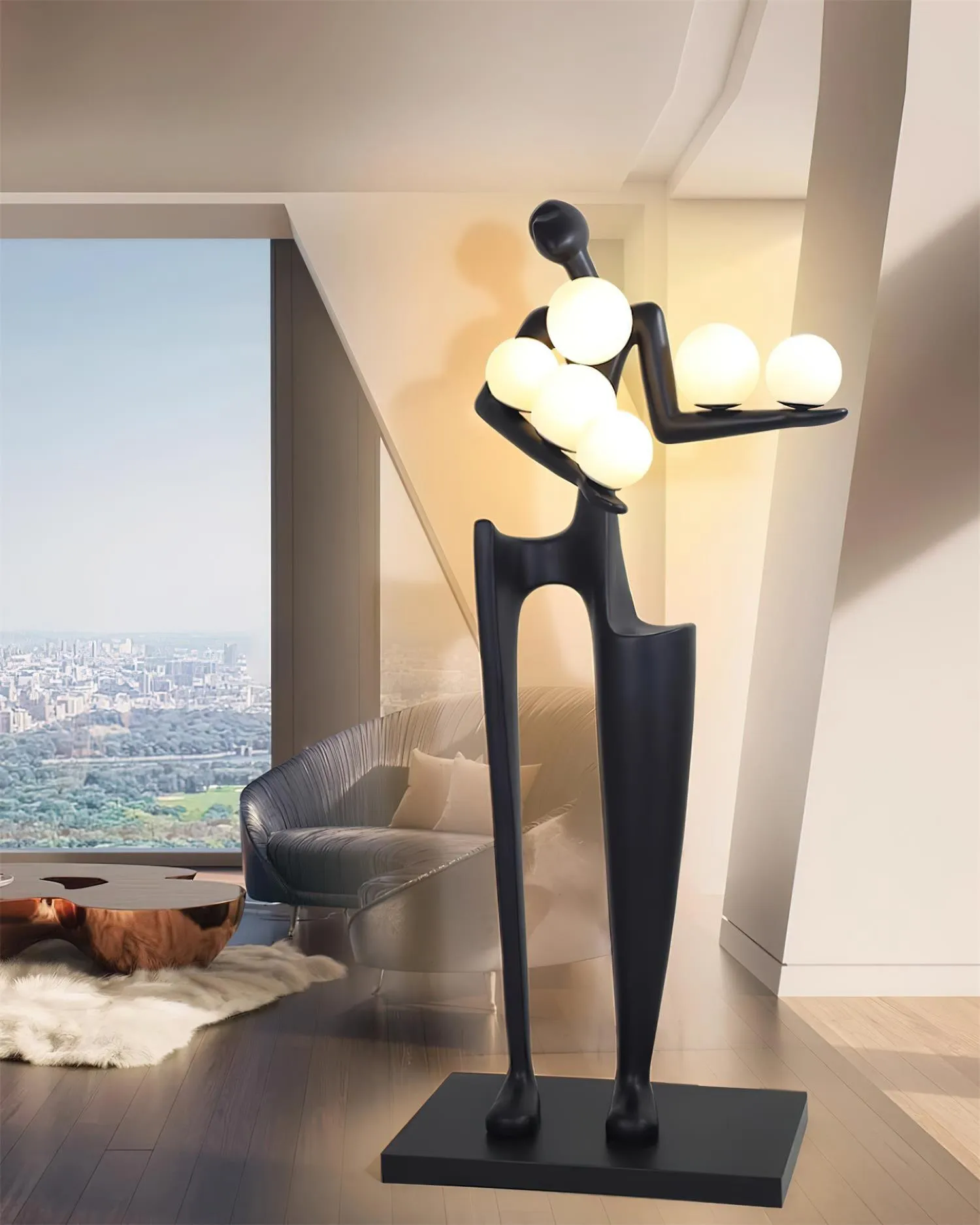 Greeter Sculpture Floor Lamp