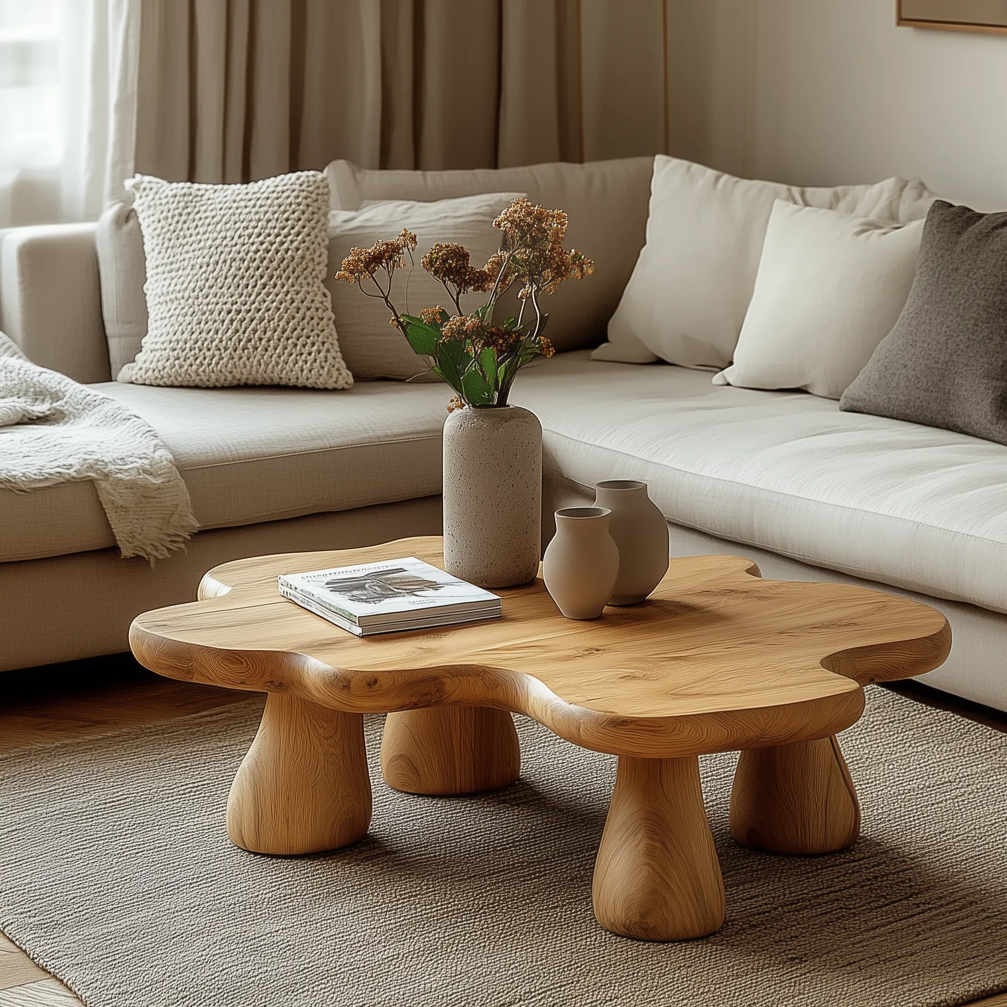 Handcrafted coffee table reclaimed wood table modern oak coffee table