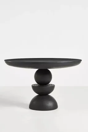 Handmade Round Designer Black Color Dining Table