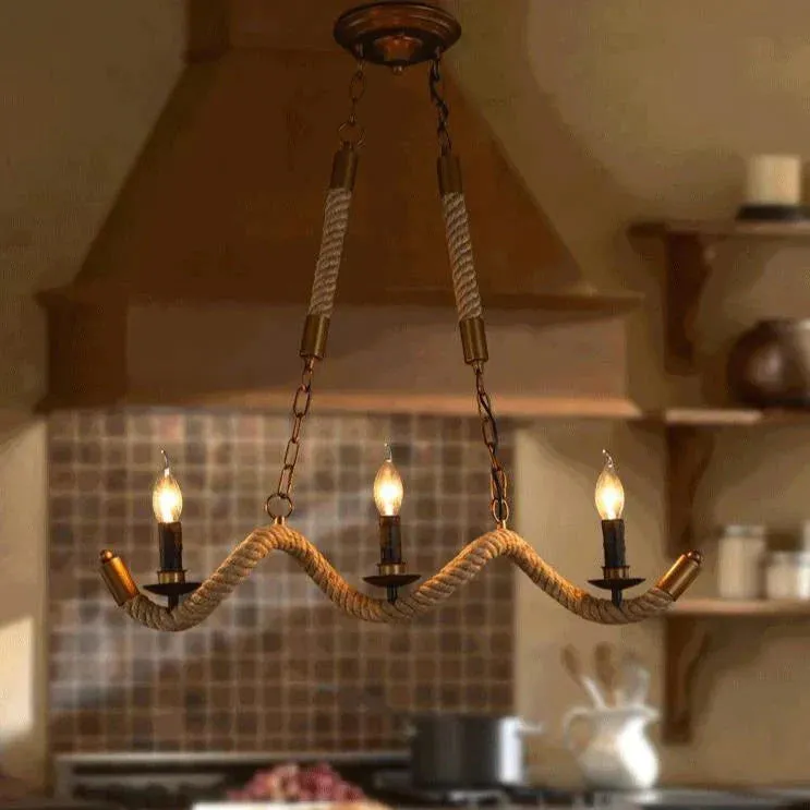 Handmade Vintage Pendant Lights Loft Rope Pendants Lamps Industrial Retro Edison Lamp Lustres De Teto Suspension For Kitchen