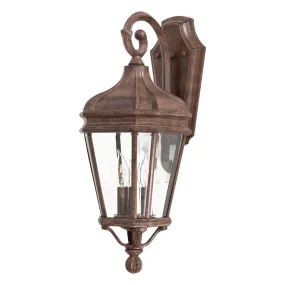 Harrison 21 in. 2 Lights Outdoor Wall Lantern Vintage Rust Finish