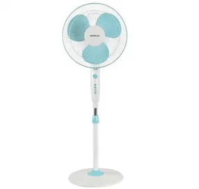 Havells 400 mm Trendy HS Pedestal Fan White Blue FHSTRHSWHB16