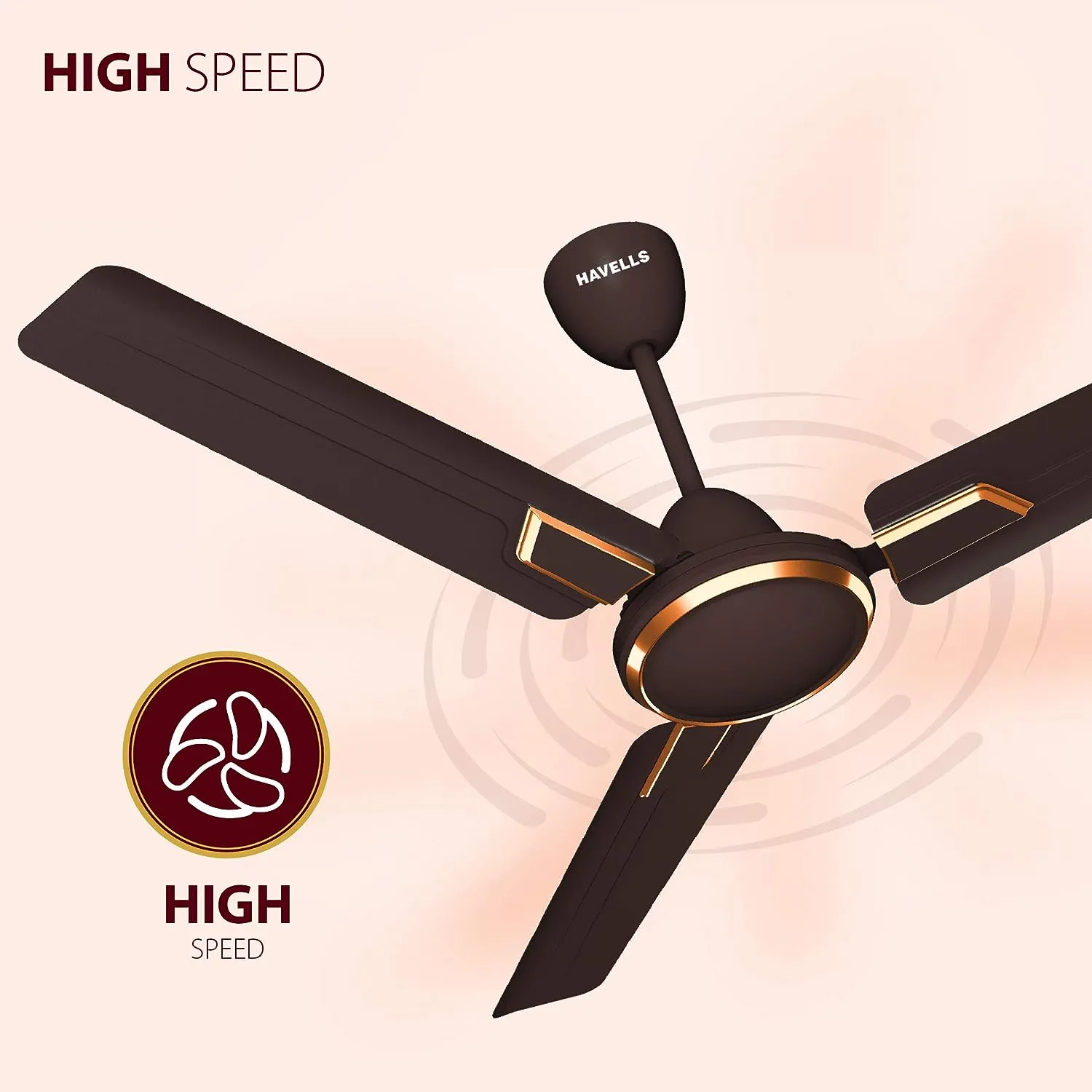 Havells Andria 1200mm Sweep Dust Resistant Ceiling Fan (Espresso Brown)