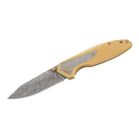 Herbertz Gold Damascus look FE Folder 8.0 cm blade - 534012