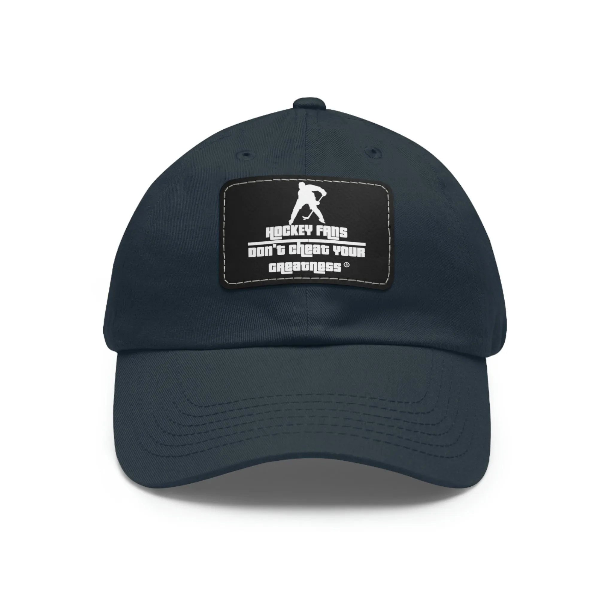 Hockey Fans Dad Hat with Leather Patch