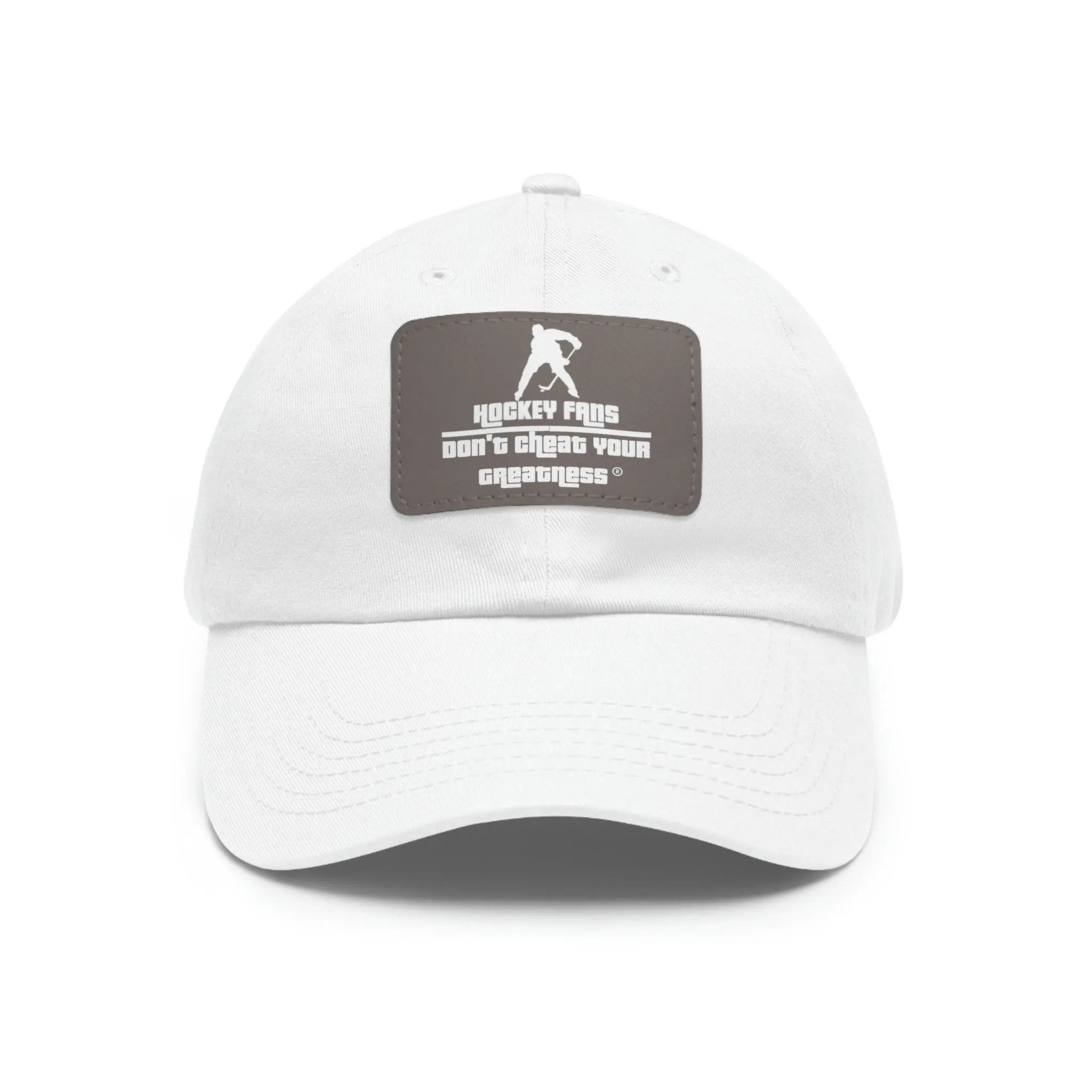 Hockey Fans Dad Hat with Leather Patch