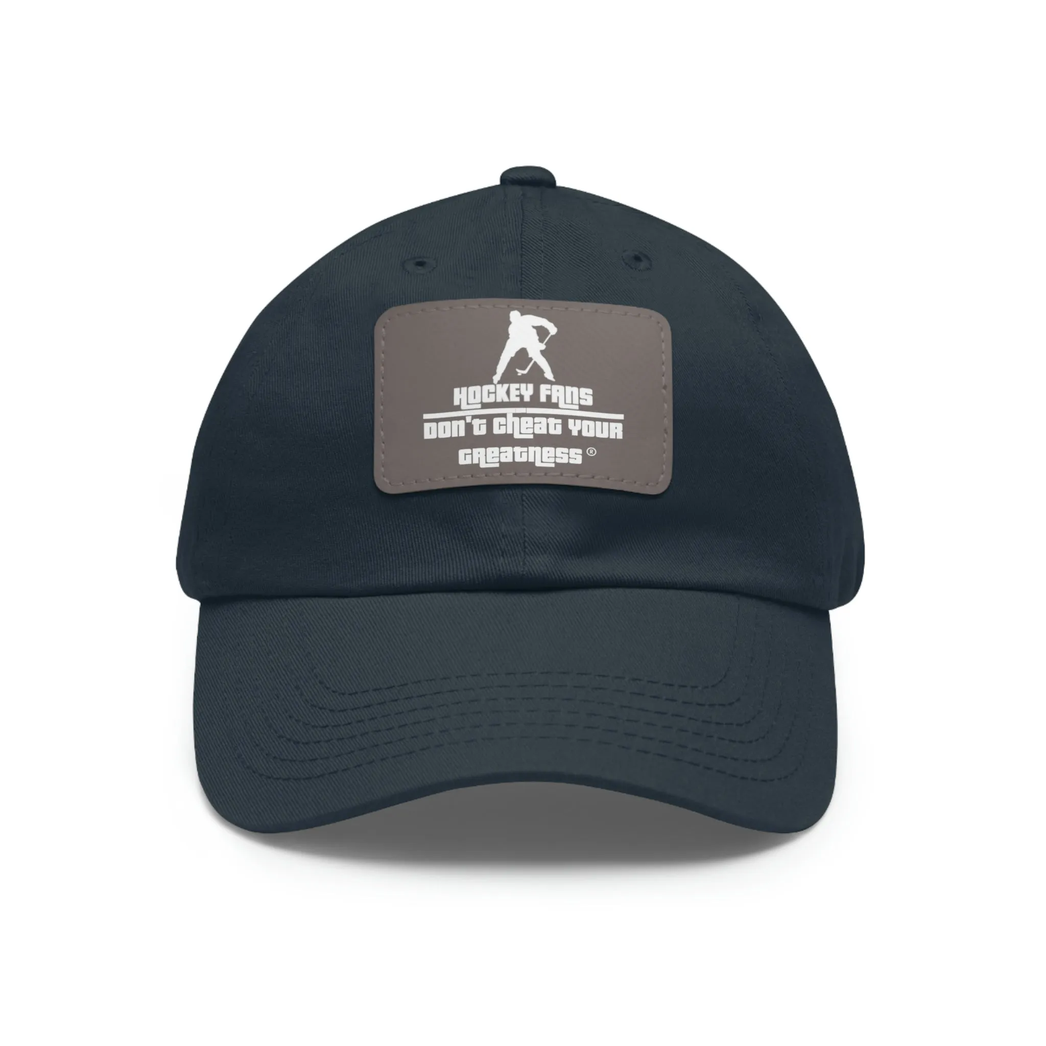 Hockey Fans Dad Hat with Leather Patch