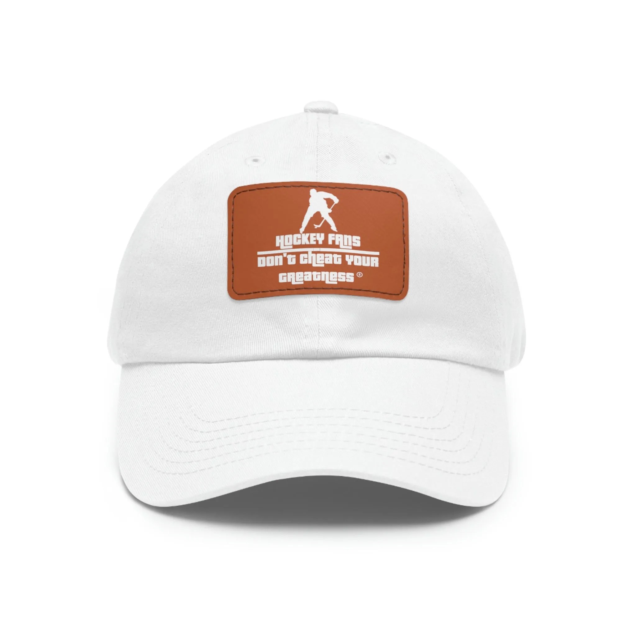 Hockey Fans Dad Hat with Leather Patch