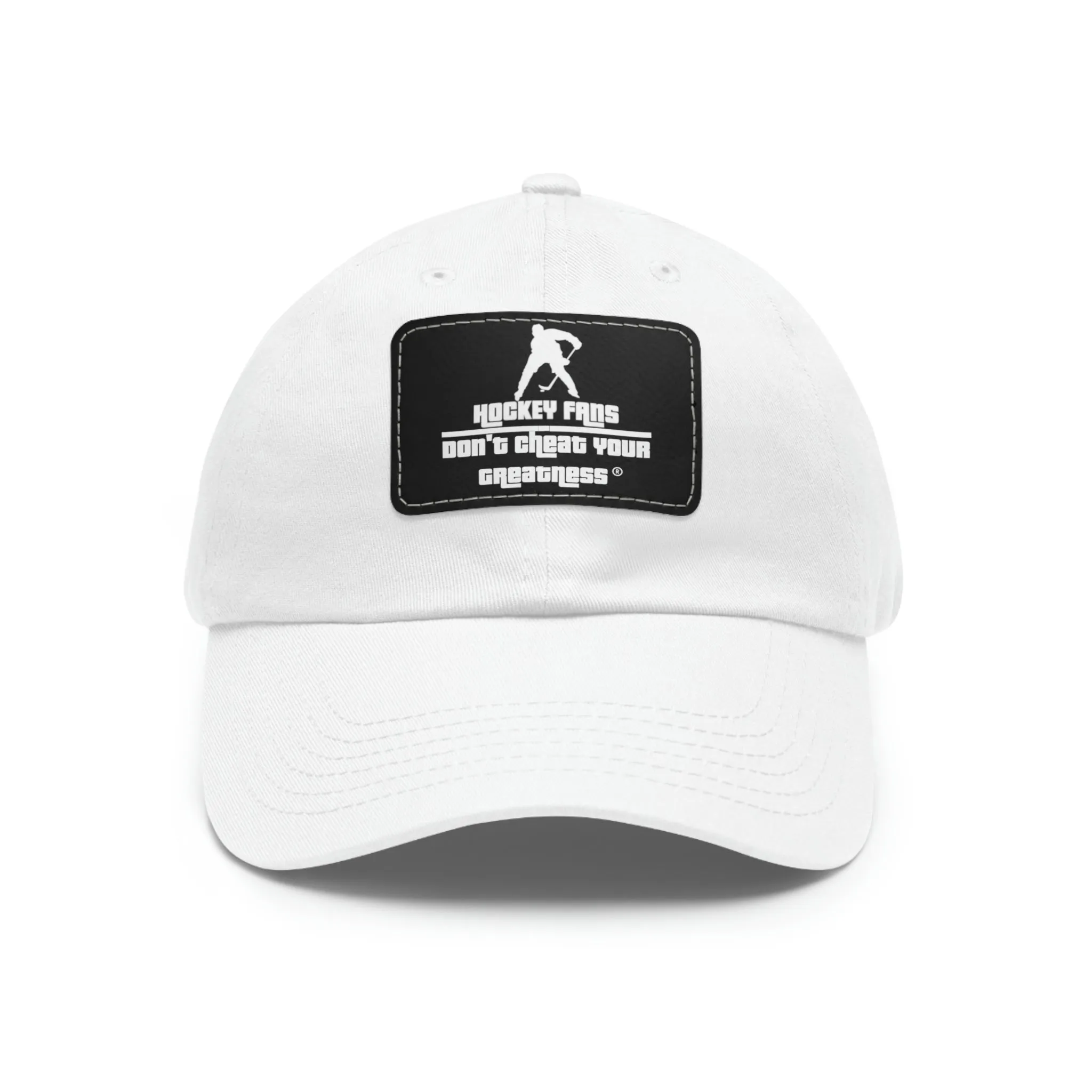 Hockey Fans Dad Hat with Leather Patch