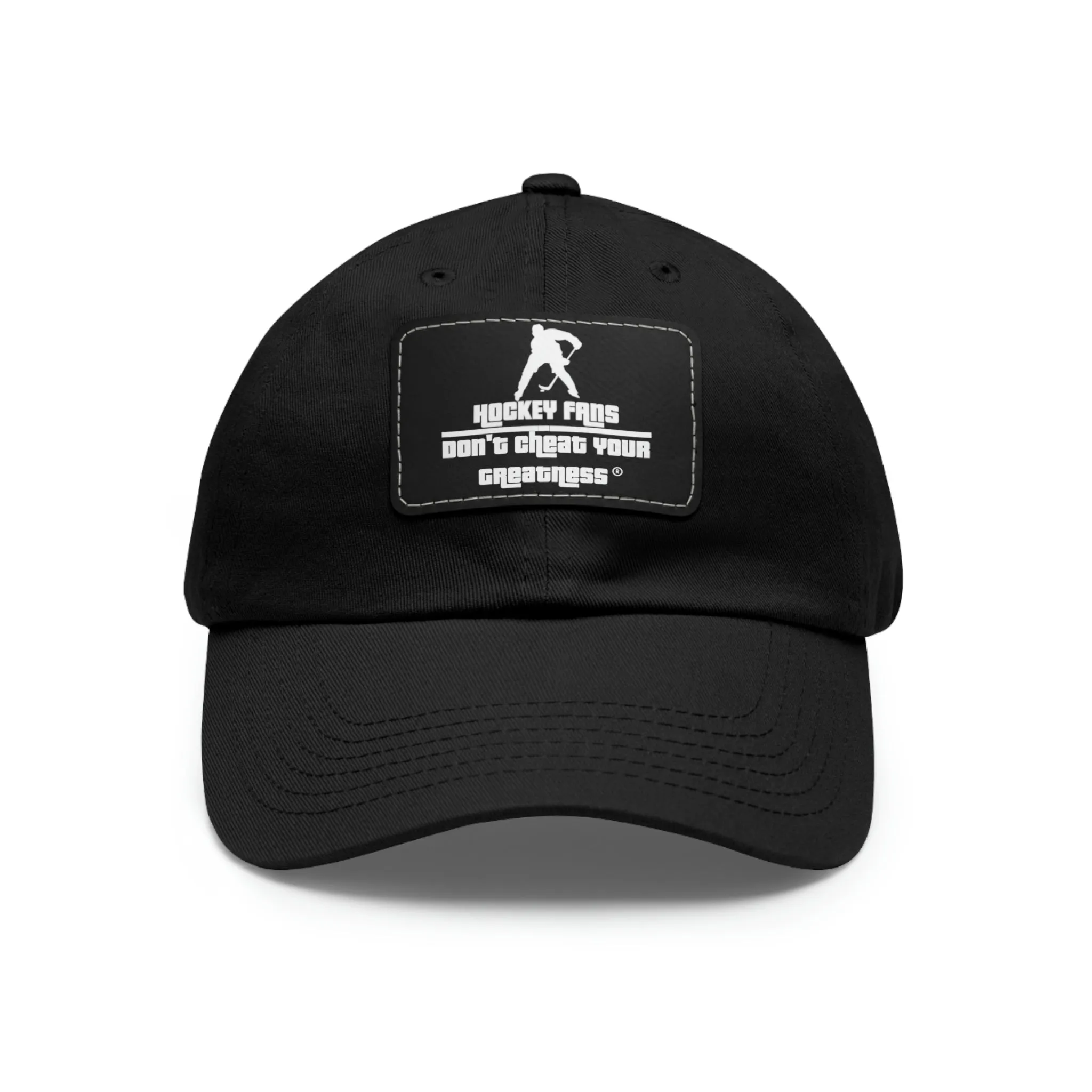 Hockey Fans Dad Hat with Leather Patch